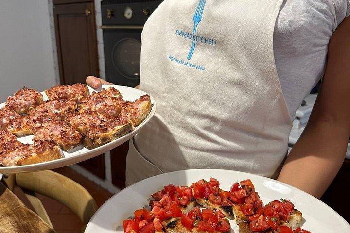 トスカーナ料理の旅は、ブドウ畑と試飲を市場