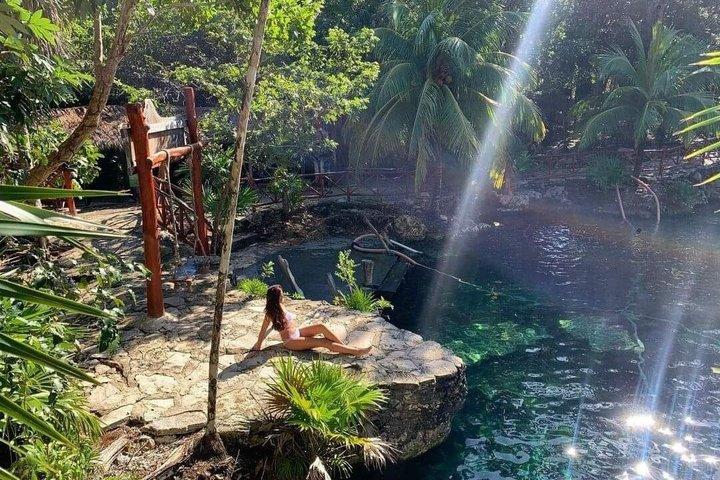 Tulum Ruins & Casa Tortuga Eco Tour! 4 Cenotes de Tulum City