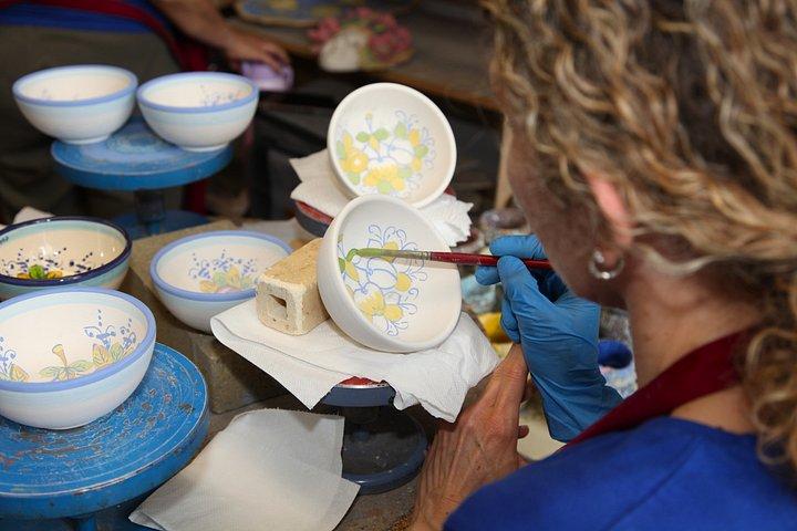 ソンニーノ城でのキャンティワイン体験　コルシーニの陶器