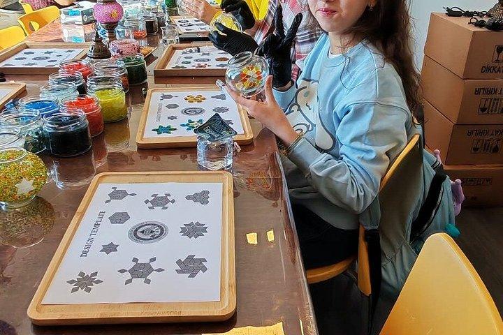 イスタンブール モザイクランプ工房 眺め付き、お菓子付き、サプライズギフト付き
