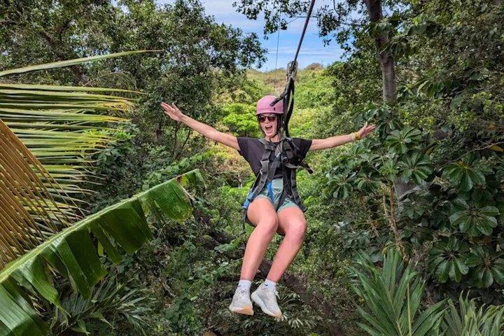 3 Zipline Avontuur en 3,5 uur Middag Snorkel Cruise
