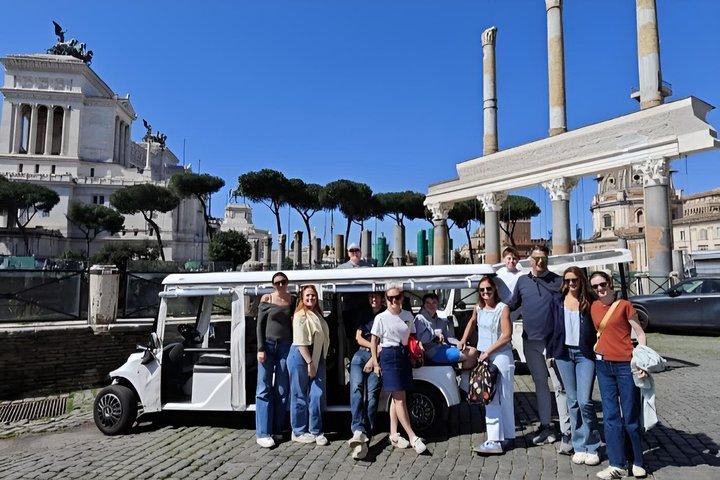 Visite privée de Rome en voiturette de golf panoramique de 3 heures avec prise en charge incluse