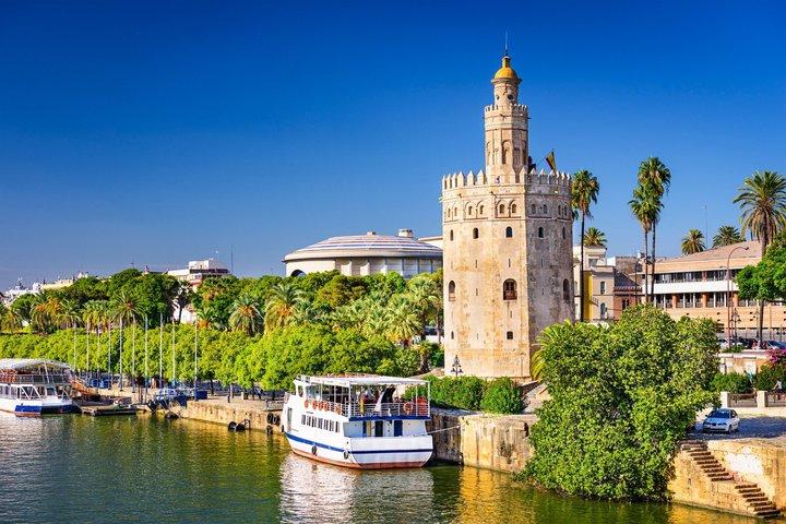 Privérondvaart aan wal : Sevilla Riviercruise op de Guadalquivir