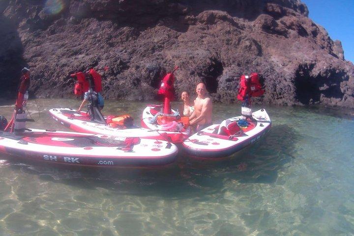 Passeios guiados de stand-up paddle elétrico em Lanzarote