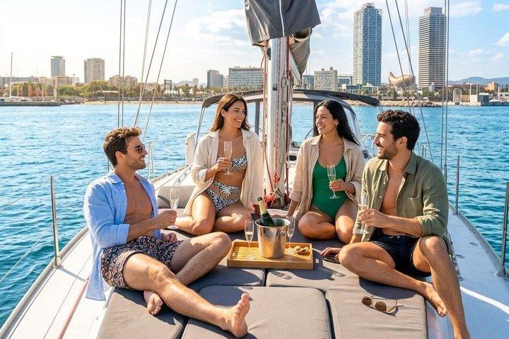Barcelona Privat Seglingstur med obegränsat med dryck och snacks