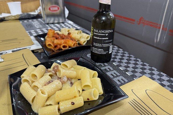 ローマフードツアートリオンファーレ市場とプラティ地区散策