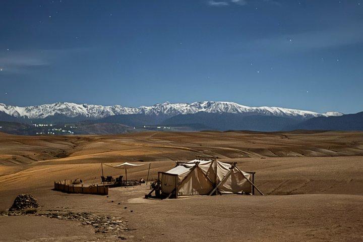 Private Luxury Agafay Overnight with Dinner, Show & 4x4