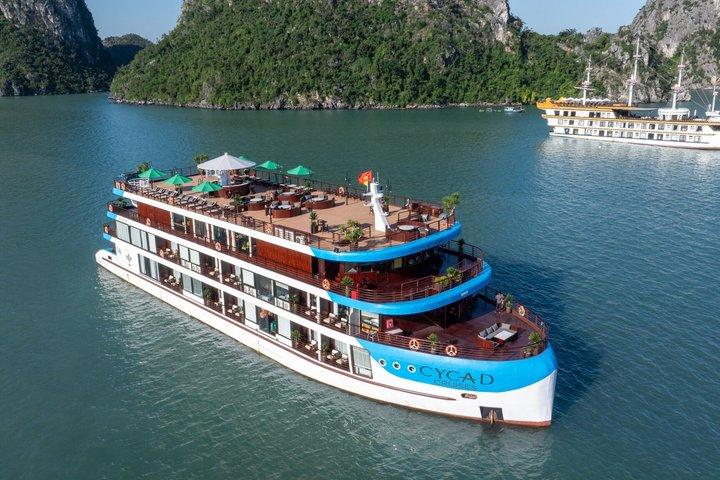 Karta över Bai Tu Long Bay