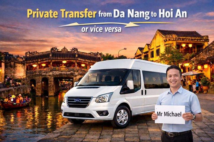 DaNang Airport Transfer til Hoi An med privat bil eller omvendt