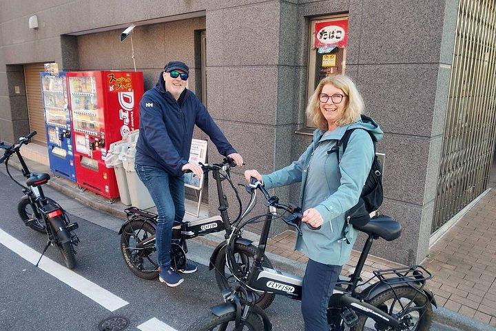 東京 : プライベート3 - 1時間のE-Bikeツアーで最高の街の見どころを巡る