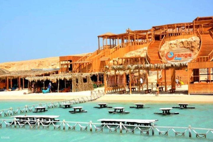 Hurghada Orange Bay ø tur med frokost snorkling og transfer