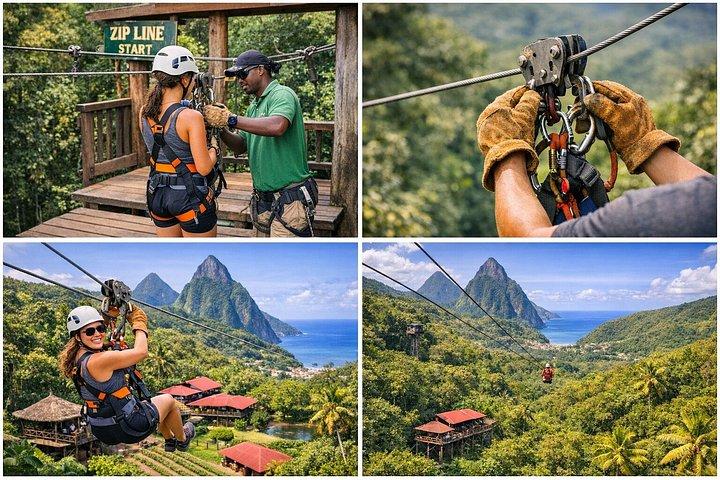Visit Soufriere for Ziplining and Hiking with Mud Baths and lunch