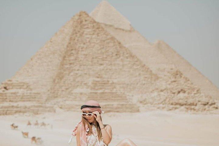 Aventure privée VTT Quad Pyramides Sphinx et Grand Musée
