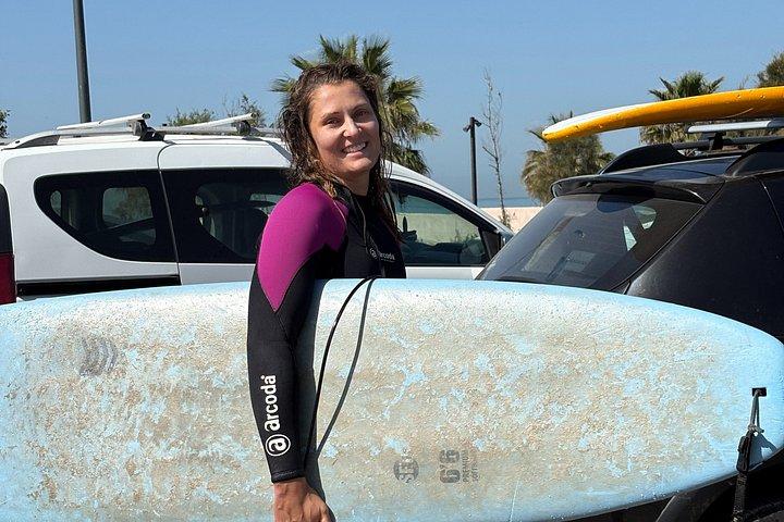 Surf lesson in Taghazout, Tamraght with Wayva Surf