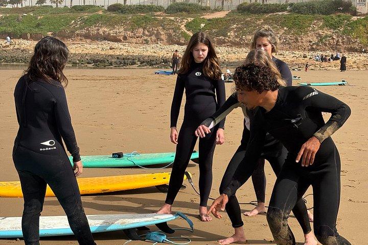 Surf lesson in Taghazout, Tamraght with Wayva Surf
