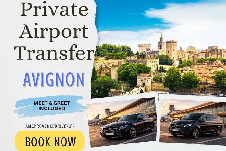 Privat chauffør: Lufthavn Marseille → Avignon