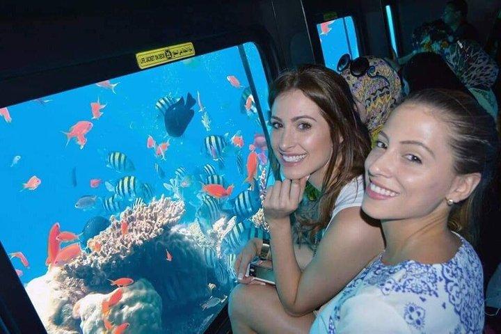 Hurghada : Panorama Halb-U-Boot & Schnorcheln mit Transfer