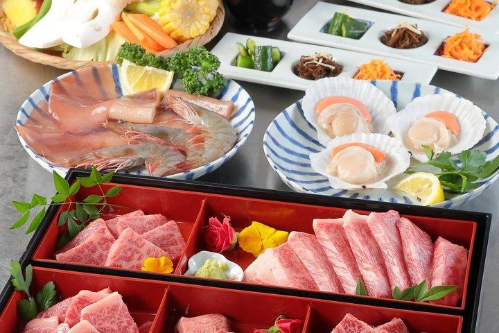 Osaka Rooftop Wagyu BBQ with Unlimited Drinks Kobe Beef Option