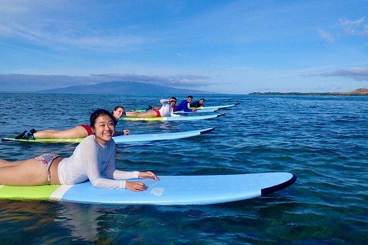 Tarif des leçons de surf pour 5 personnes et plus à Ukumehame Beach