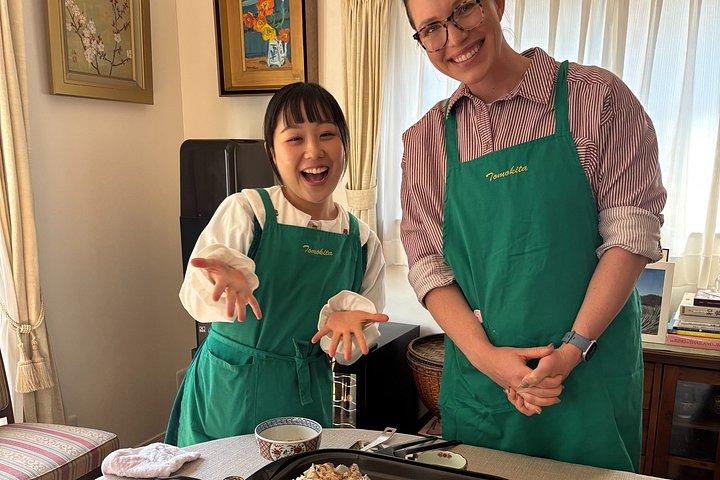 東京・等々力市で日本語家庭料理教室とネイチャーウォーク