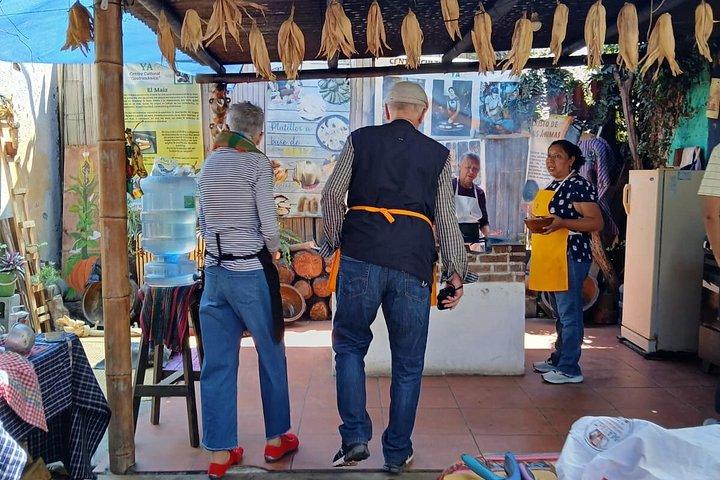 Market food tour and tortilla workshop