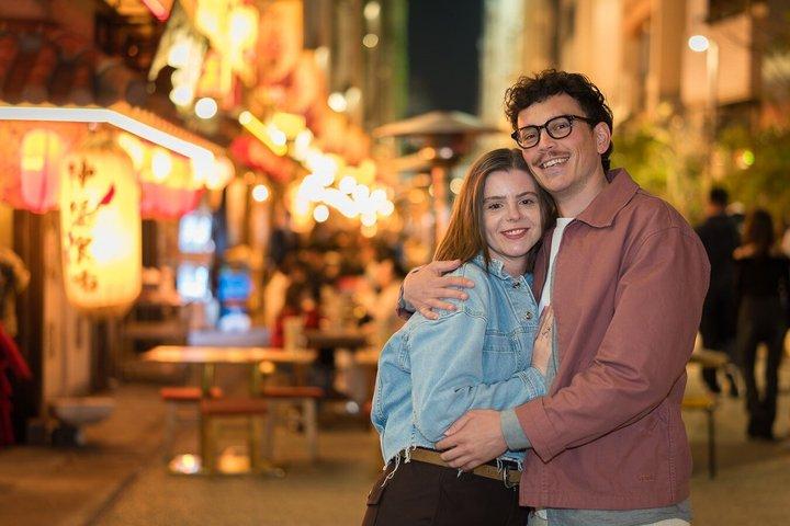 Tour privado de fotografia noturna em torno de Shibuya