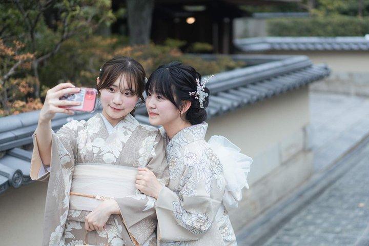 Kimono Mieterfahrung in Kyoto
