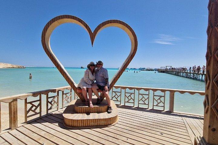 Hurghada : Orange Bay Island Privates Schnellboot mit Transfer