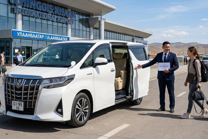 ウランバートルでホテルを降りるためにChingis Khaan空港をピックアップ