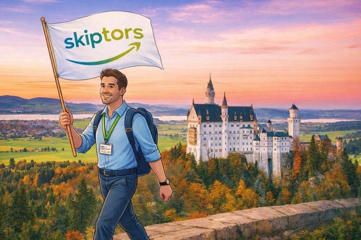 Visita guiada ao Castelo de Neuschwanstein com ingressos sem fila e transporte incluído.