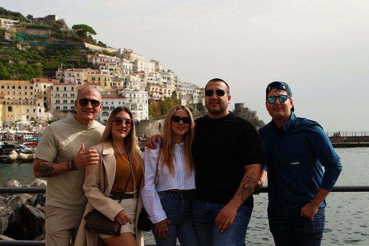 ローマ発：アマルフィ海岸とポンペイへの日帰り旅行（リモンチェッロ付き）