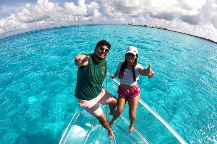 Isla Mujeres Clear Boat Ride + Foto grátis em Reef & Marine Life