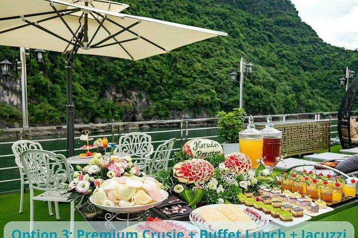 ハロン湾での一日デラックスボート旅行