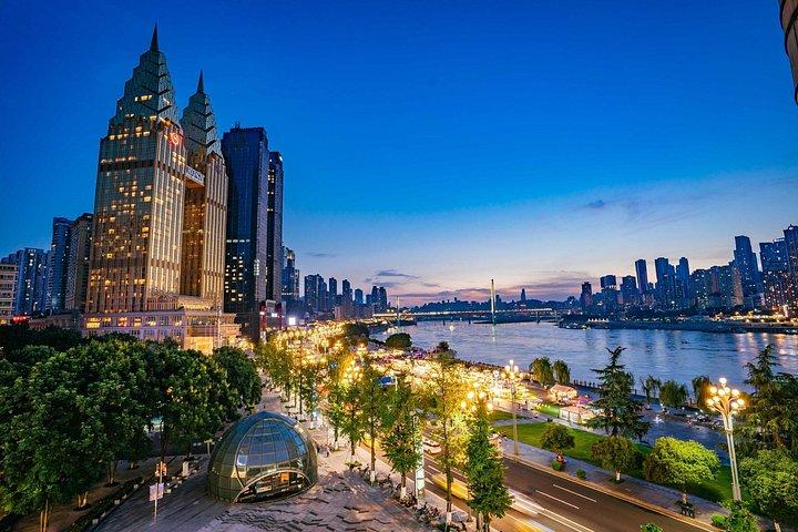 Chongqing nattvandringstur och två floder nattkryssning Eng Esp