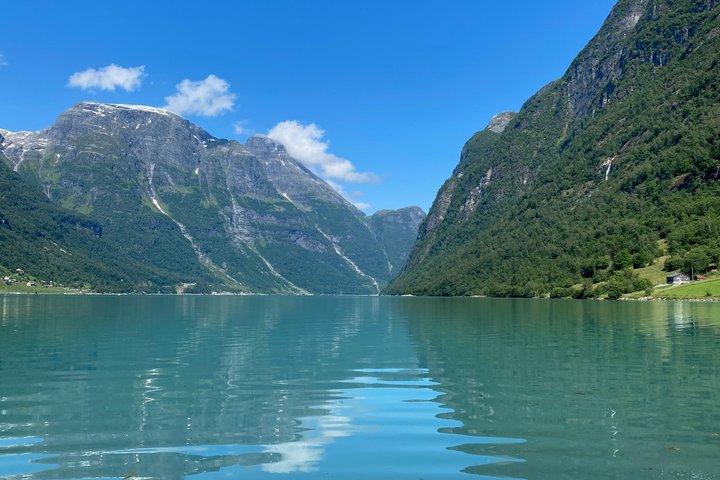 Olden : Visite panoramique du glacier et de la cascade avec collations