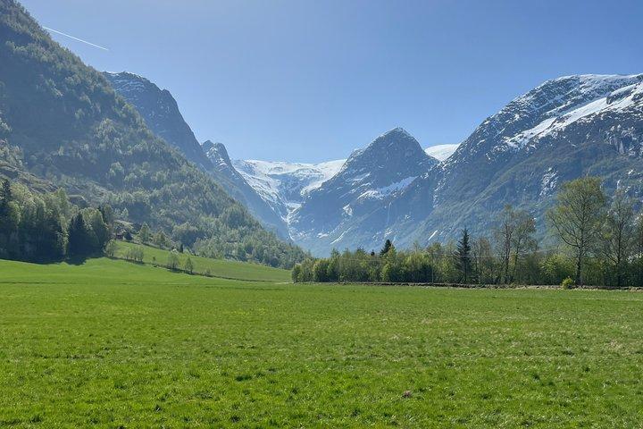 Olden : Visite panoramique du glacier et de la cascade avec collations