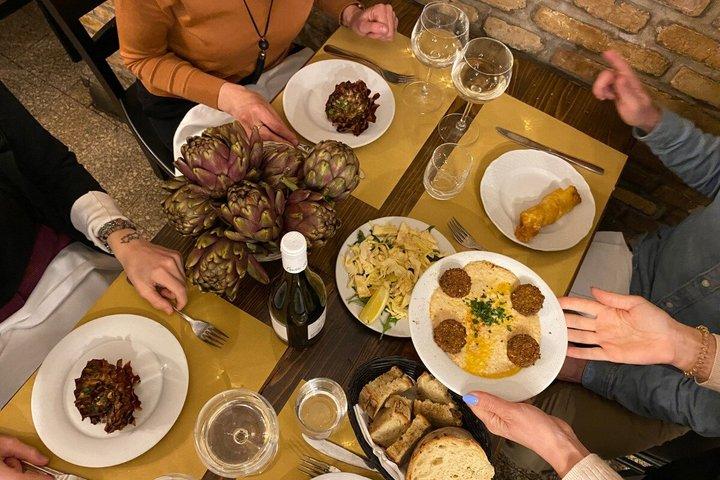 Esperienza gastronomica nel Ghetto Ebraico di Roma : 3 - Cena con Vino