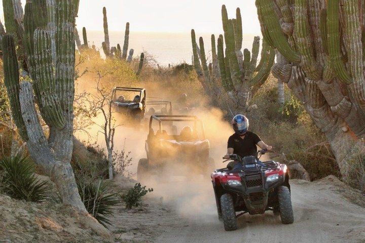 ロスカボス砂漠とビーチのATVオフロードアドベンチャー