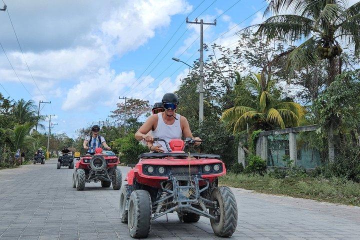 Tour en quad double à Cozumel et au cénote Jade