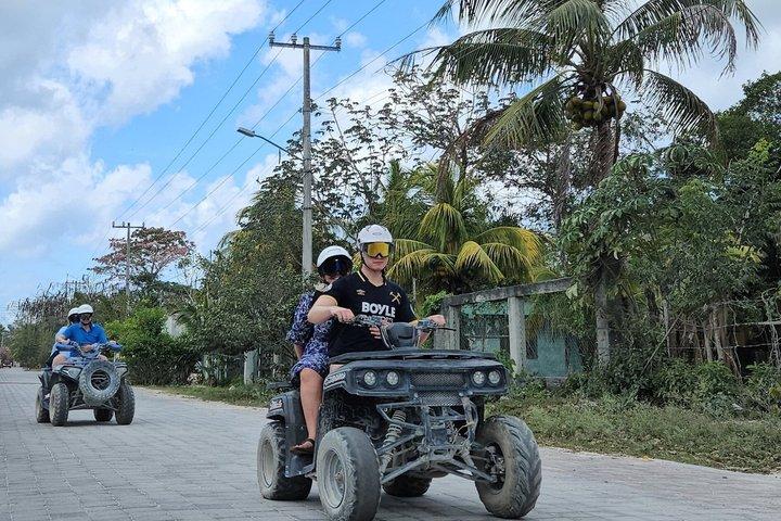 コスメル島とセノーテ ジェイドのダブル ATV ツアー