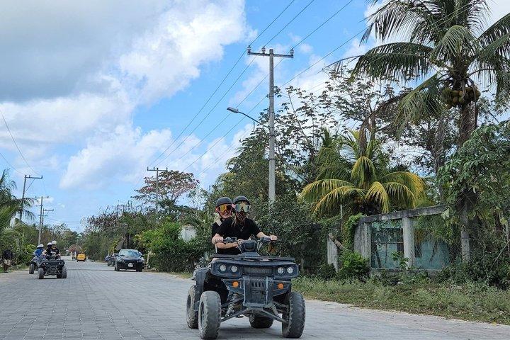 Tour en quad double à Cozumel et au cénote Jade