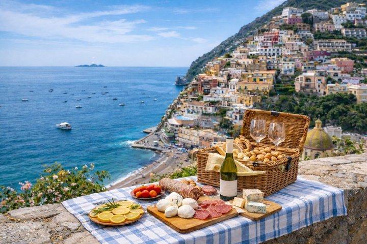 Amalfiküste mit Picknick am Meer und Freizeit