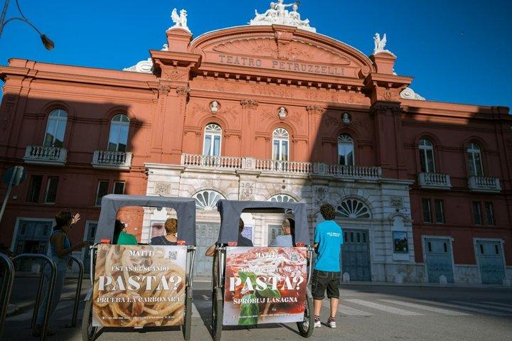 Panoramautsikt över Bari med rickshaw och audioguide