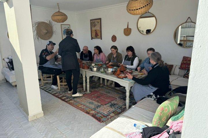 Clase de cocina marroquí en Marrakech con comida tradicional