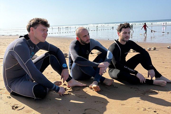 Surf lesson in Taghazout, Tamraght with Wayva Surf