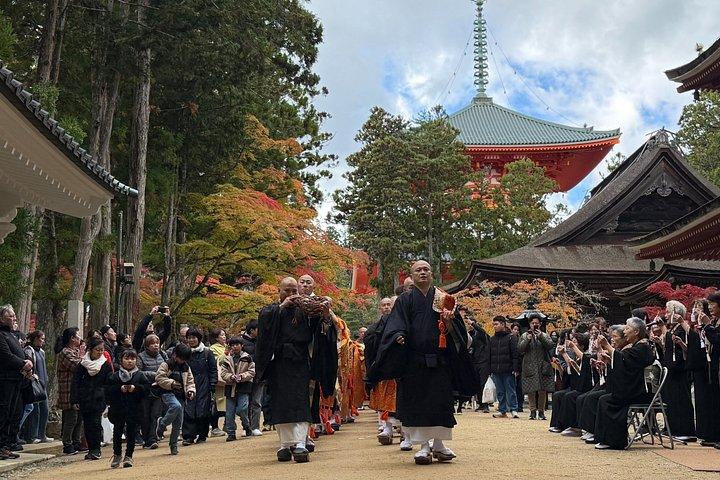高野山ユネスコツアー：ライブ護摩火の儀式＆隠し神社