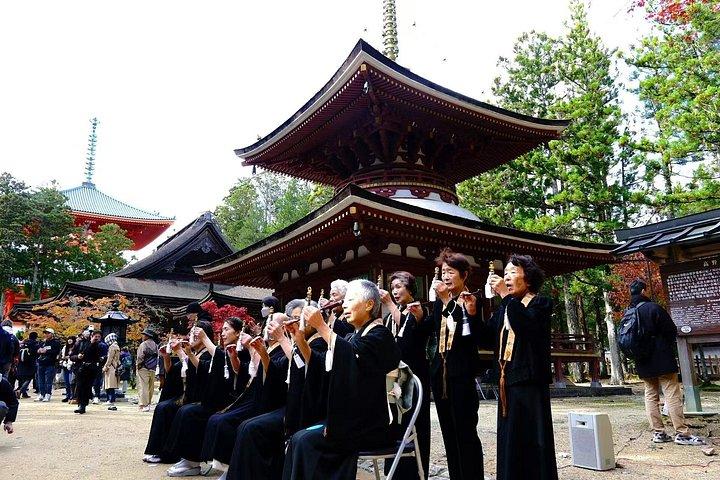 高野山ユネスコツアー：ライブ護摩火の儀式＆隠し神社