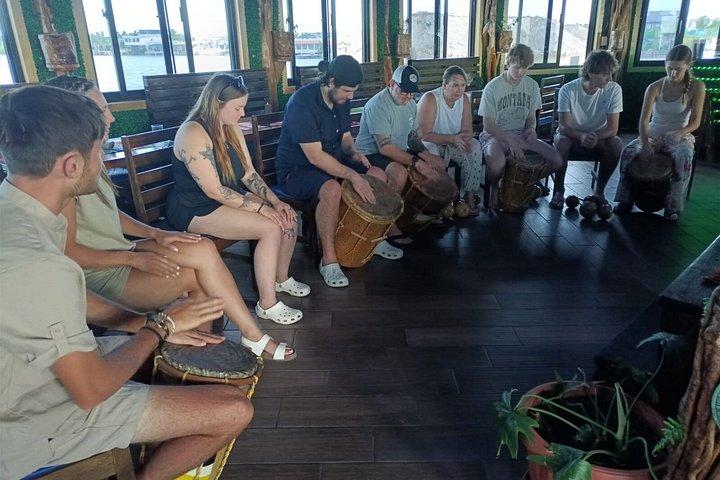 Overwater Garifuna Drum Class at The Mayan