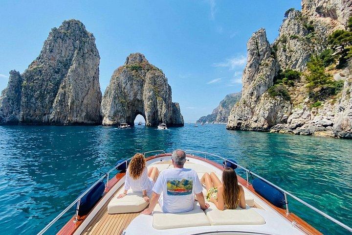 Capri Premium Private Boat Tour + City Visit
