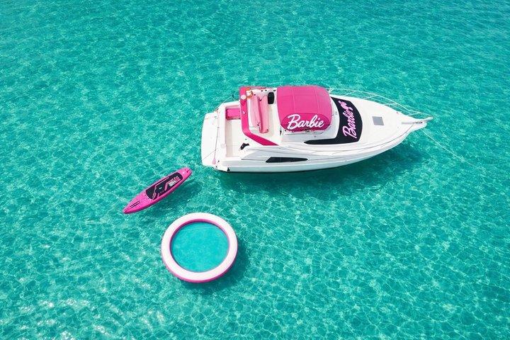 バービーピンクのマイアミヨットレンタル｜ジェットスキー2台無料｜プライベートボート